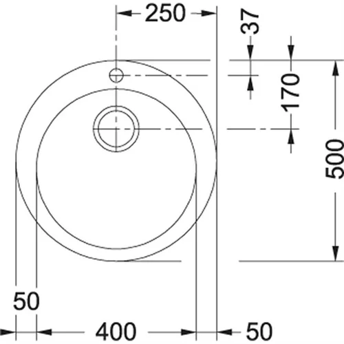 Franke 114.0463.691 Tektonitas plautuvė 50x50x14.5 cm image 2