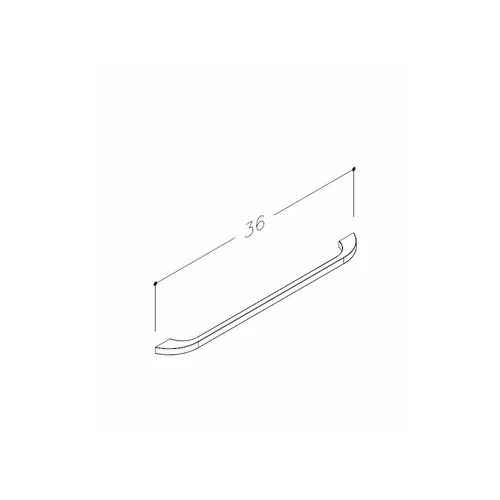 Baldinė rankenėlė Kame H7/360/CH, 36 cm, chromas image 3