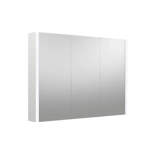 Raguvos Baldai SERENA 1400711 Veidrodinė spintelė be apšvietimo balta blizgi 100 cm image 1
