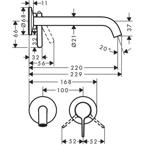 Hansgrohe AXOR One 48120800 Nerūdijančio plieno image 2