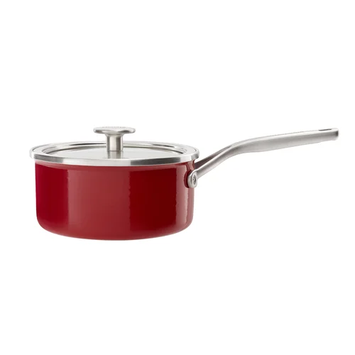 KitchenAid Empire Red emaliuotas troškintuvas su dangčiu image 1