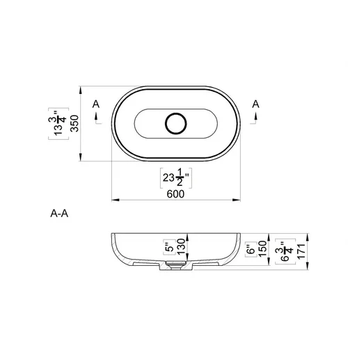 BLU ARA OVAL 600 pastatomas akmens masė image 2