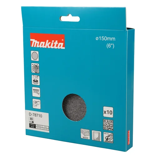 Makita D-78710 šlifavimo tinklelis, 150 mm, A80 image 2