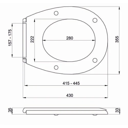 Klozeto dangtis MA-012AW 430x355 image 3