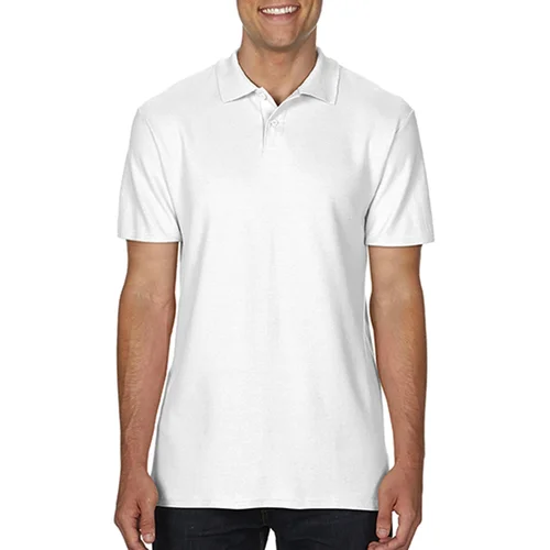 Vyriški Gildan 64800 polo marškinėliai trumpomis rankovėmis - 4XL, Balta image 3
