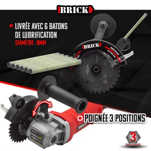 Brick Dviašmenis diskinis pjūklas, 125 mm, 1200 W image 3