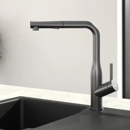 Villeroy & Boch Subway virtuvinis maišytuvas su ištraukiamu dušeliu Antracito spalvos image 3