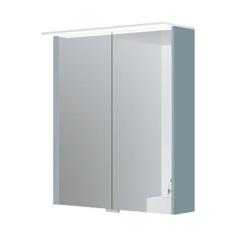 Kame Loft veidrodinė spintelė MC3DML/60-70/D35-LFT, su LED stogeliu, 60 cm, Akmens mėlyna image 1