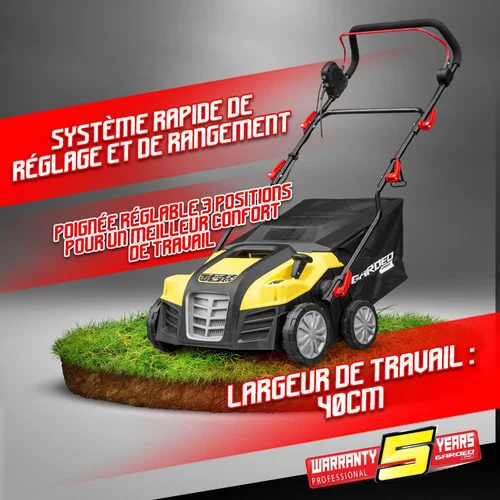Gardeo Pro Elektrinis vejos aeratorius, 1800 W image 3