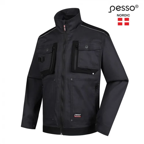 PESSO DSSTRETCHPN Darbo švarkas, Pilkas, 4XL image 2