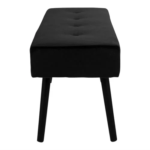 House Nordic Skiby prieškambario suoliukas 100x35x44 cm, Juoda image 3