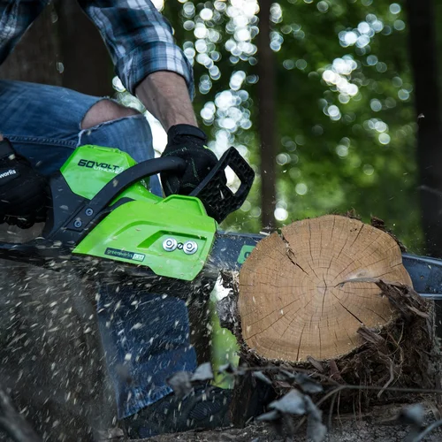 Greenworks GD60CS40 Akumuliatorinis grandininis pjūklas, 60 V, 40 cm image 3