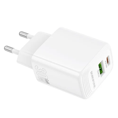 Borofone BN29 30W USB-C/USB-A įkroviklis, baltas image 2