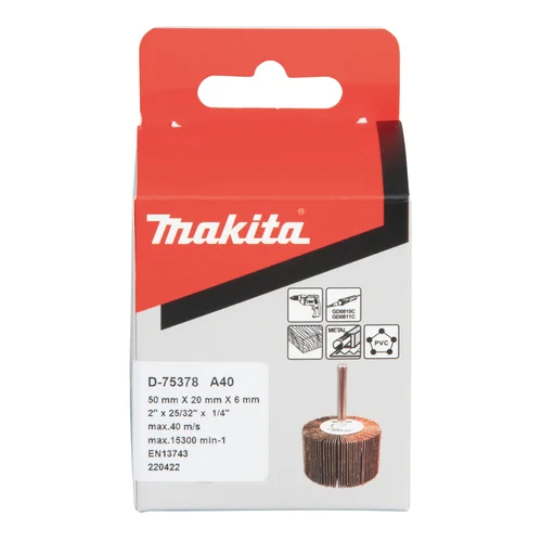 Makita D-75378 Lapelinis šlifavimo antgalis Ø50 x 20 mm A40 image 3