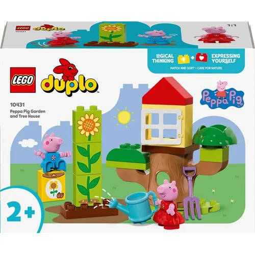 Konstrukt LEGO Duplo Pepos Pig sodas ir namelis medyje 10431 image 1