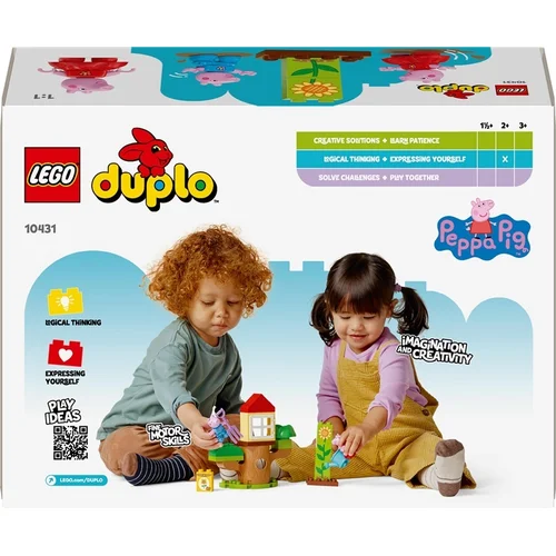 Konstrukt LEGO Duplo Pepos Pig sodas ir namelis medyje 10431 image 2