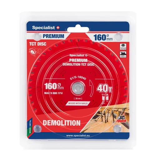 Specialist+ Pjovimo diskas 160x40Tx20mm, Demolition PREMIUM image 1