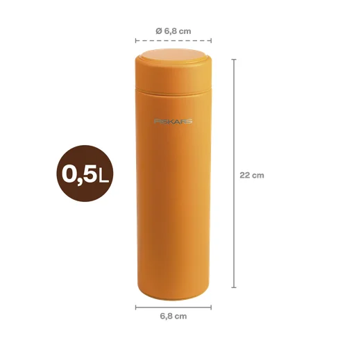 Fiskars On-The-Go 0,5L Termosas oranžinis image 3