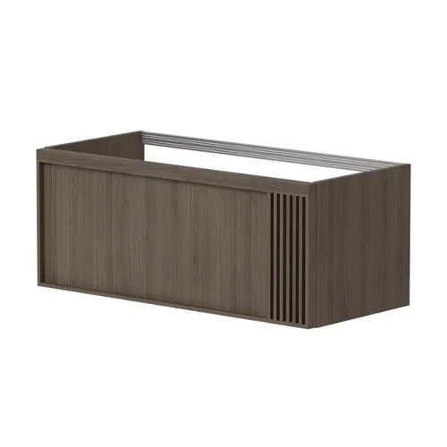 KAME SOLE Spintelė po stalviršiu BUC/10-3DR/N08-GR-SOL, 100 cm, Dūminio ąžuolo faneruotė image 1