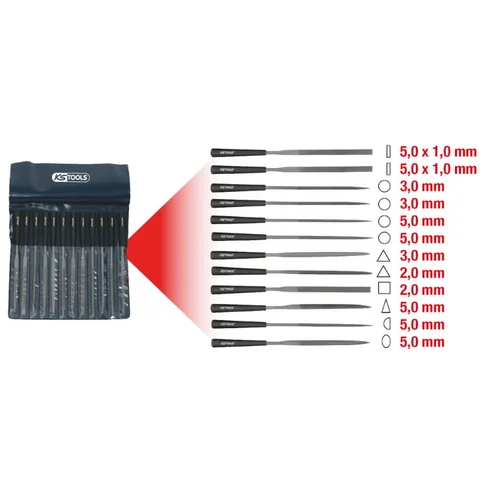 KS Tools Dildžių komplektas 12 dalių, 145 mm image 3