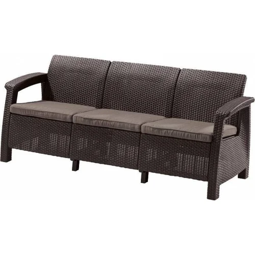Trivietė sofa Keter CORFU LOVE SEAT MAX 223207 ruda image 1