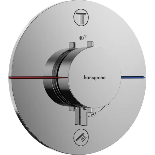 Hansgrohe ShowerSelect Comfort S 15554000 Potinkinis termostatinis dušo maišytuvas Chromas image 1