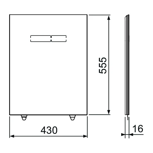 Stiklinė apdaila su elektroniniu TECElux „Sen-Touch“ valdymu, 9650003, juoda image 3