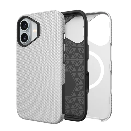 Dėklas Perfectionists Triangle Mag Case Apple iPhone 13/14 sidabrinis image 1