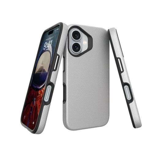 Dėklas Perfectionists Triangle Mag Case Apple iPhone 13/14 sidabrinis image 3