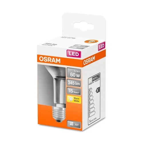 OSRAM LED lemputė R63, E27 4,3 W 345 lm 2700 K image 2