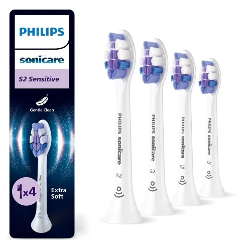 Philips Sonicare S2 Sensitive HX6054/87 Sonic Dantų šepetėlio galvutės, Balta image 2