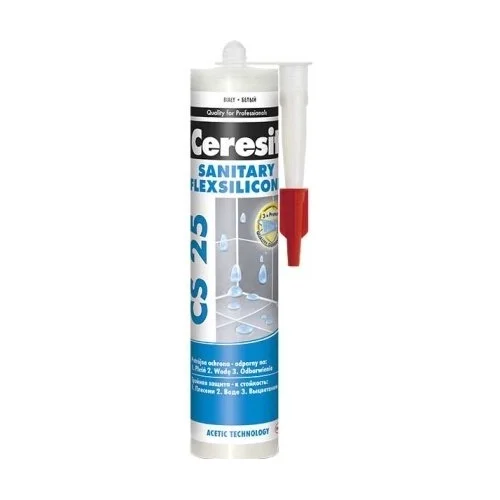 CERESIT CS25 silikonai, 280 ml, Carrara image 1