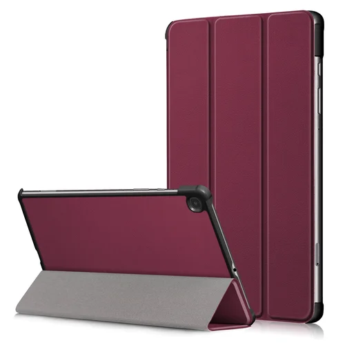 Dėklas Reach Smart Leather Nokia T21 tamsiai raudonas image 1