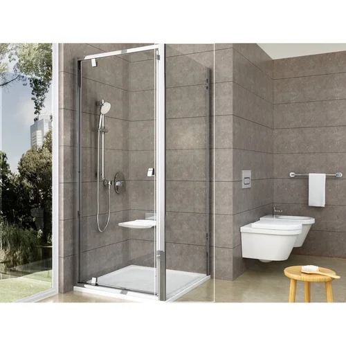 RAVAK Pivot PPS Stacionari sienelė, 90 cm, Skaidrus stiklas image 1