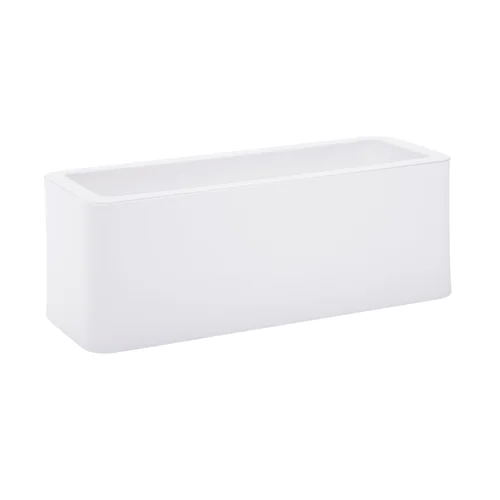 Nicoli Calypso Matt 50x20x18 cm baltos spalvos vazonas image 1