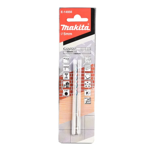 Makita E-14956 TCT grąžtas, Ø5 mm, 100 mm, 1/4" hex image 3