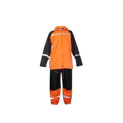 BoSafety Kostiumas RW-5073 nuo lietaus, geltonas, 4XL, Hi-Vis Orange/Blue image 3
