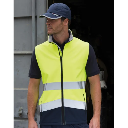 Result R451X Softshell liemenė vyriška, M, Fluorescent Yellow/Black image 2