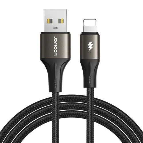 Joyroom SA25-AL3 USB į Lightning kabelis 3A 1,2 m Juodas image 1