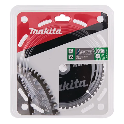 T.C.T. pjūklas SPECIALIZED 190X2X20mm -5° T60 Makita B-09612 image 3