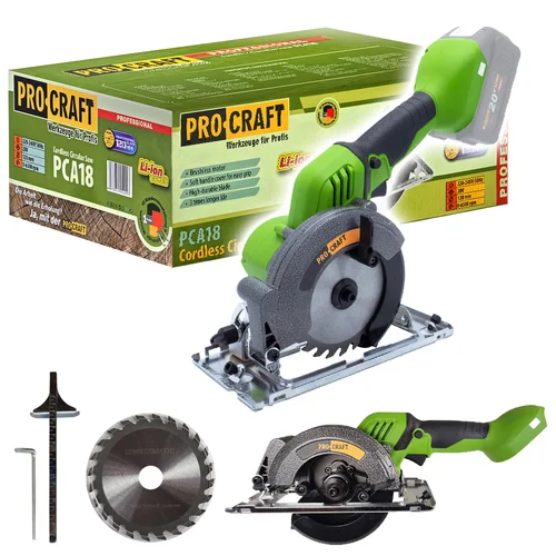 ProCraft PCA18 akumuliatorinis diskinis pjūklas, 20 V, 120 mm image 1