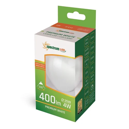 Spectrum LED lemputė E14 P45 4W 2700K 400LM image 2