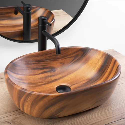 REA AMELIA WOOD MATT Praustuvas 480 mm image 2