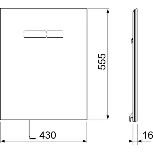 TECE TECElux 9650002 viršutinė stiklinė plokštė su sen-Touch valdymo bloku image 3