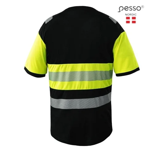 PESSO HVM_Hi-vis marškinėliai juoda-geltona S image 2