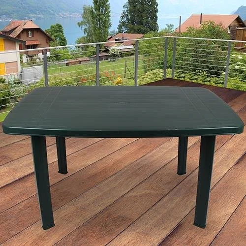 PROGARDEN FARO OVAL Lauko stalas Žalia 126×85×72 cm image 3