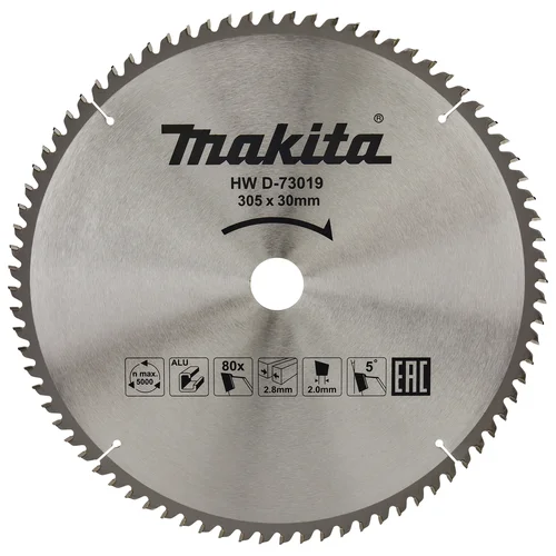 Makita D-73019 T.C.T. pjūklas 305x2,8x30mm 80T image 1