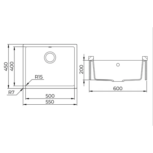 HELIKA FORMA SQF103-222W, grafito spalvos image 3