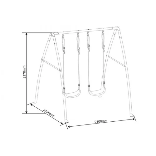Supynės Axi Double Metal Swing 217 x 210 x 210 cm image 3