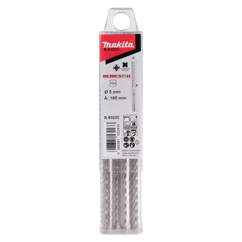 Makita B-63220 SDS-Plus grąžtas 5,0 mm x 165 mm image 1